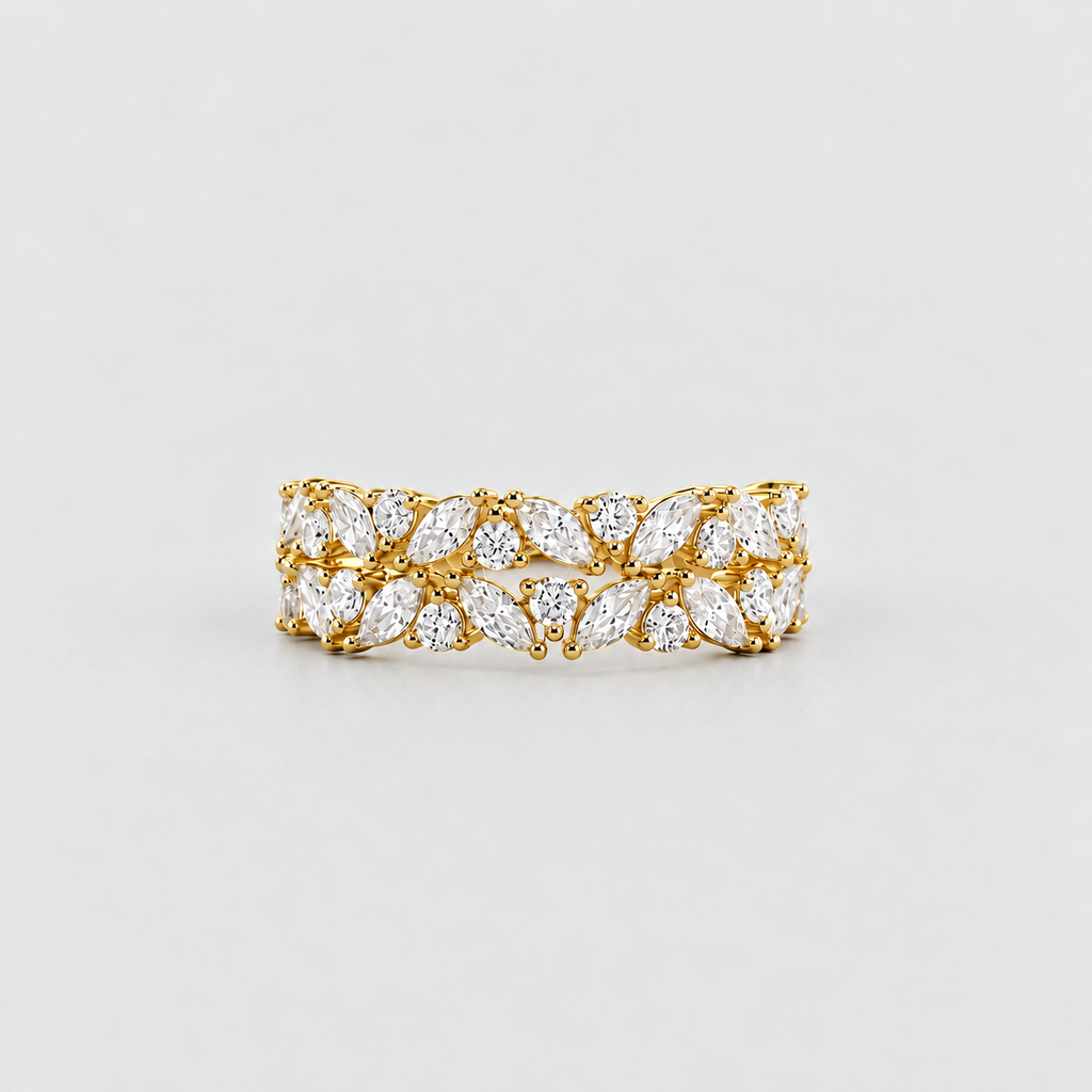1.90 Ct. Lab Grown Diamond Designer Cluster Ring (EF/VVS-VS)
