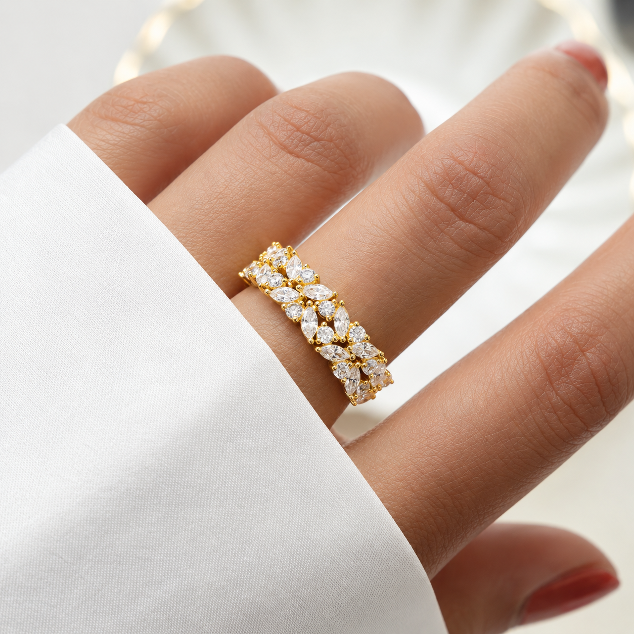 1.90 Ct. Lab Grown Diamond Designer Cluster Ring (VS-EF)