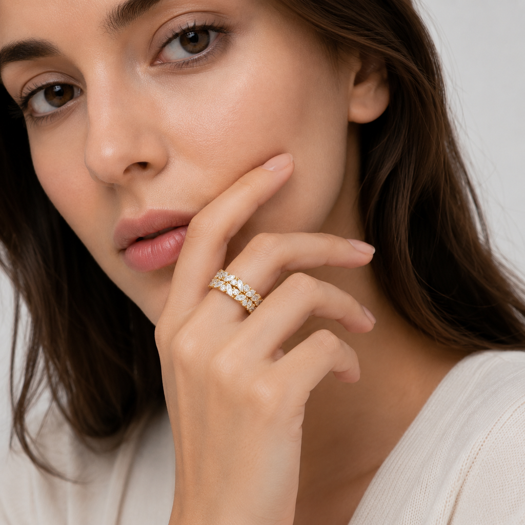 1.90 Ct. Lab Grown Diamond Designer Cluster Ring (VS-EF)