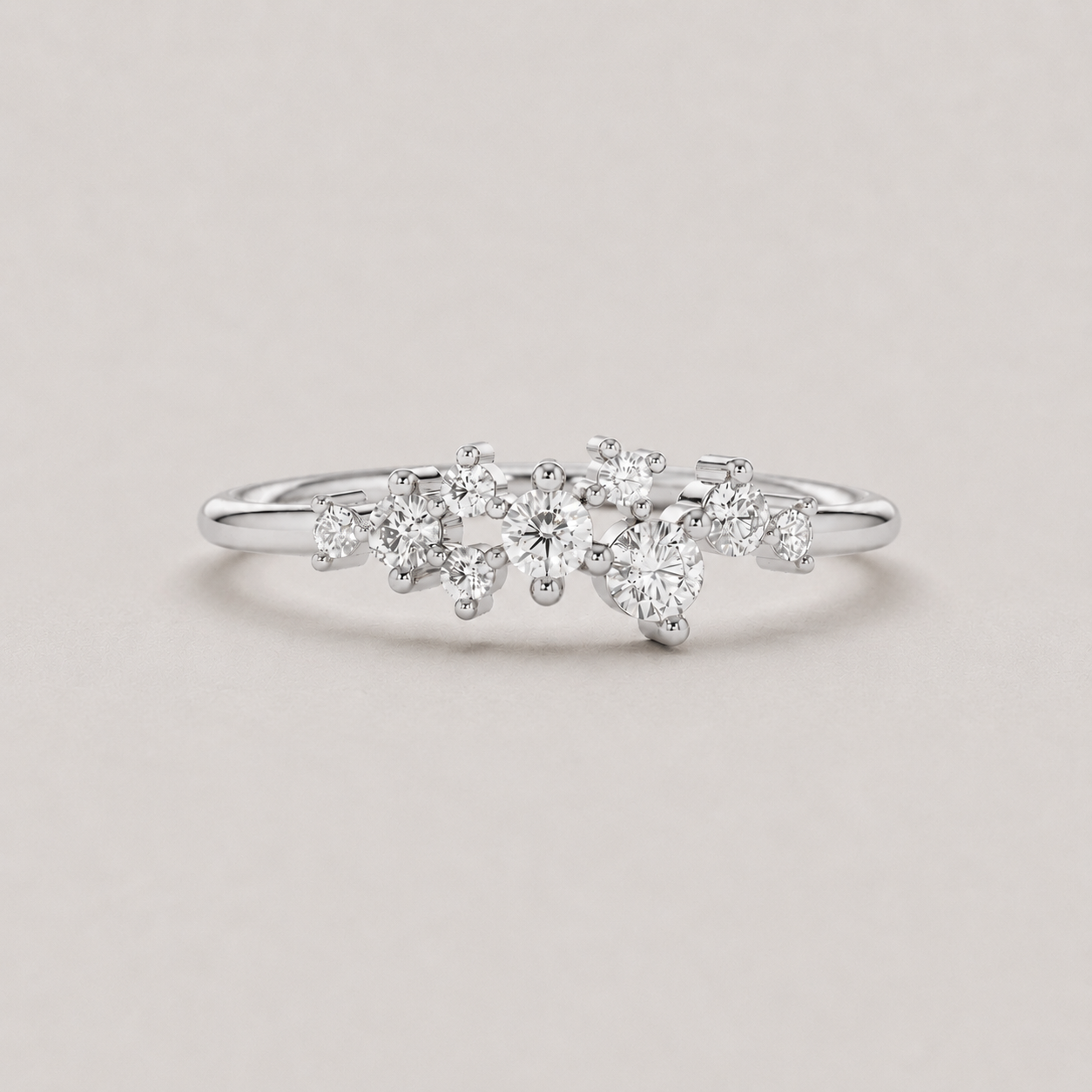 Cluster Ring in Lab Grown Diamond 0.15 Ct. (VS-EF)