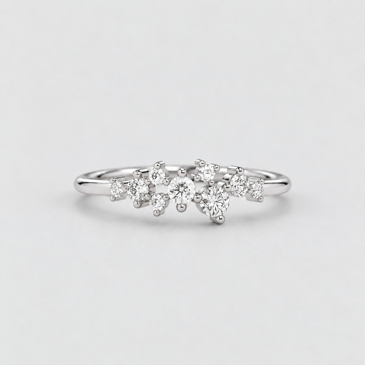Cluster Ring in Lab Grown Diamond 0.15 Ct. (EF/VVS-VS)