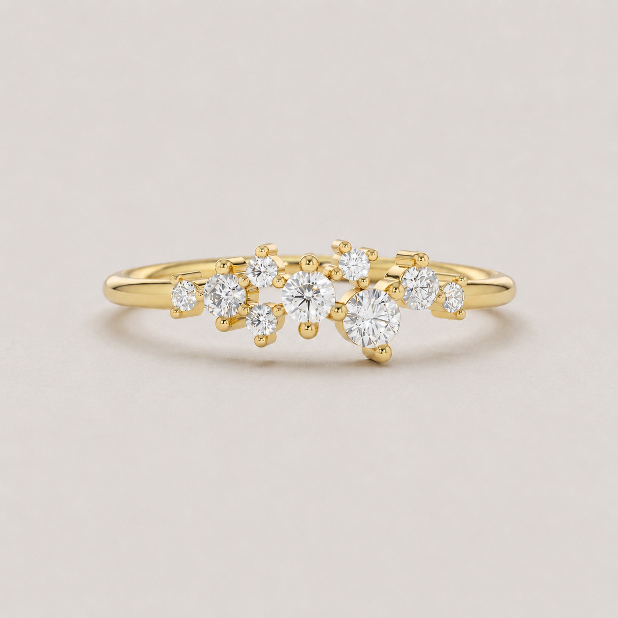 Cluster Ring in Lab Grown Diamond 0.15 Ct. (VS-EF)