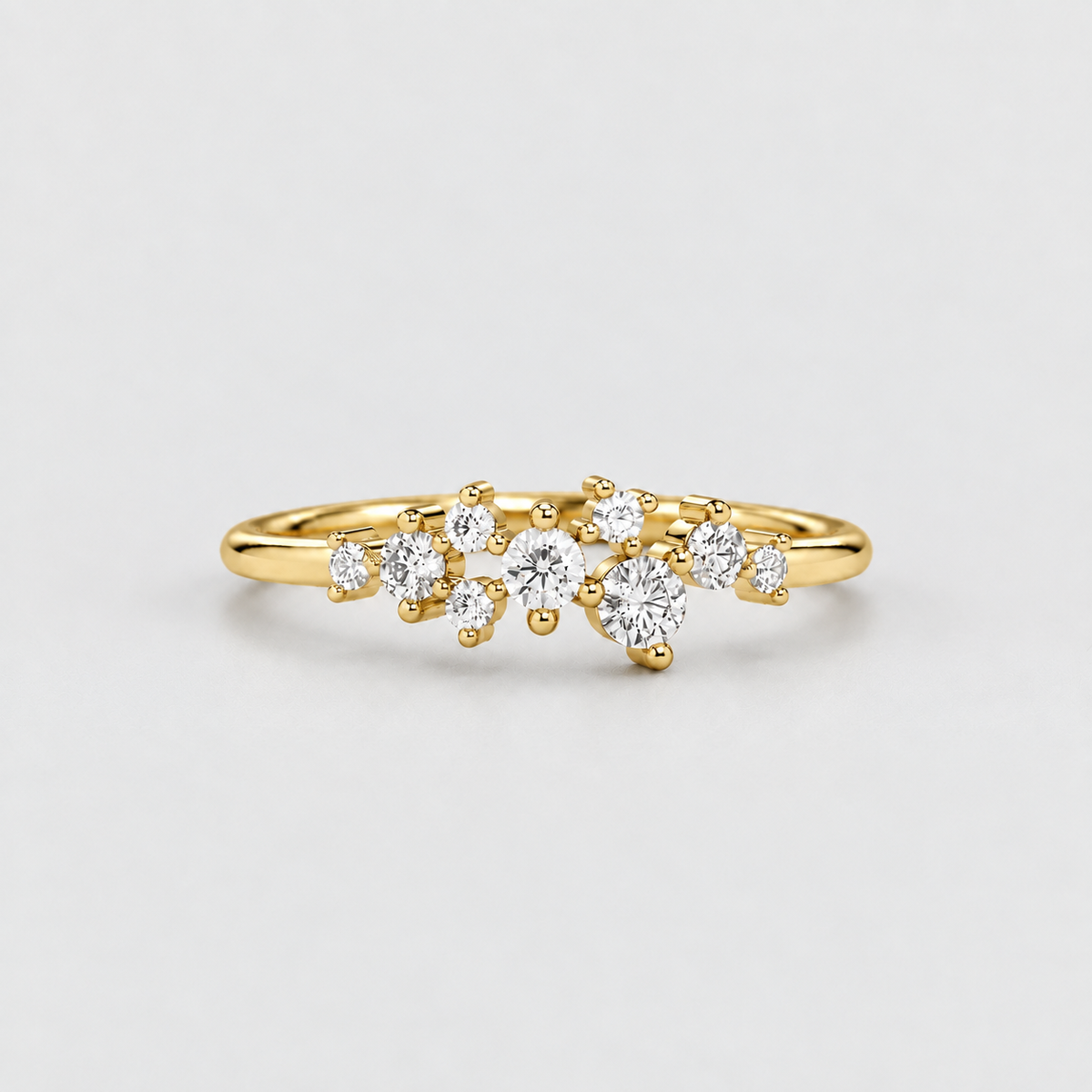 Cluster Ring in Lab Grown Diamond 0.15 Ct. (EF/VVS-VS)