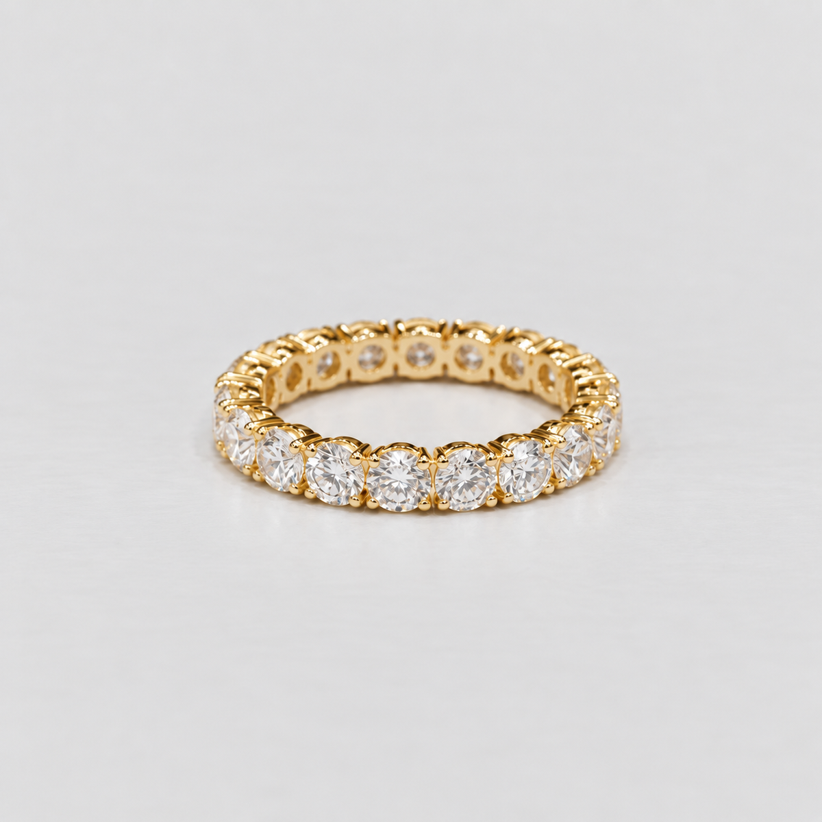 4 Ct. Lab Grown Diamond Eternity Band Round Cut (EF/VVS-VS)