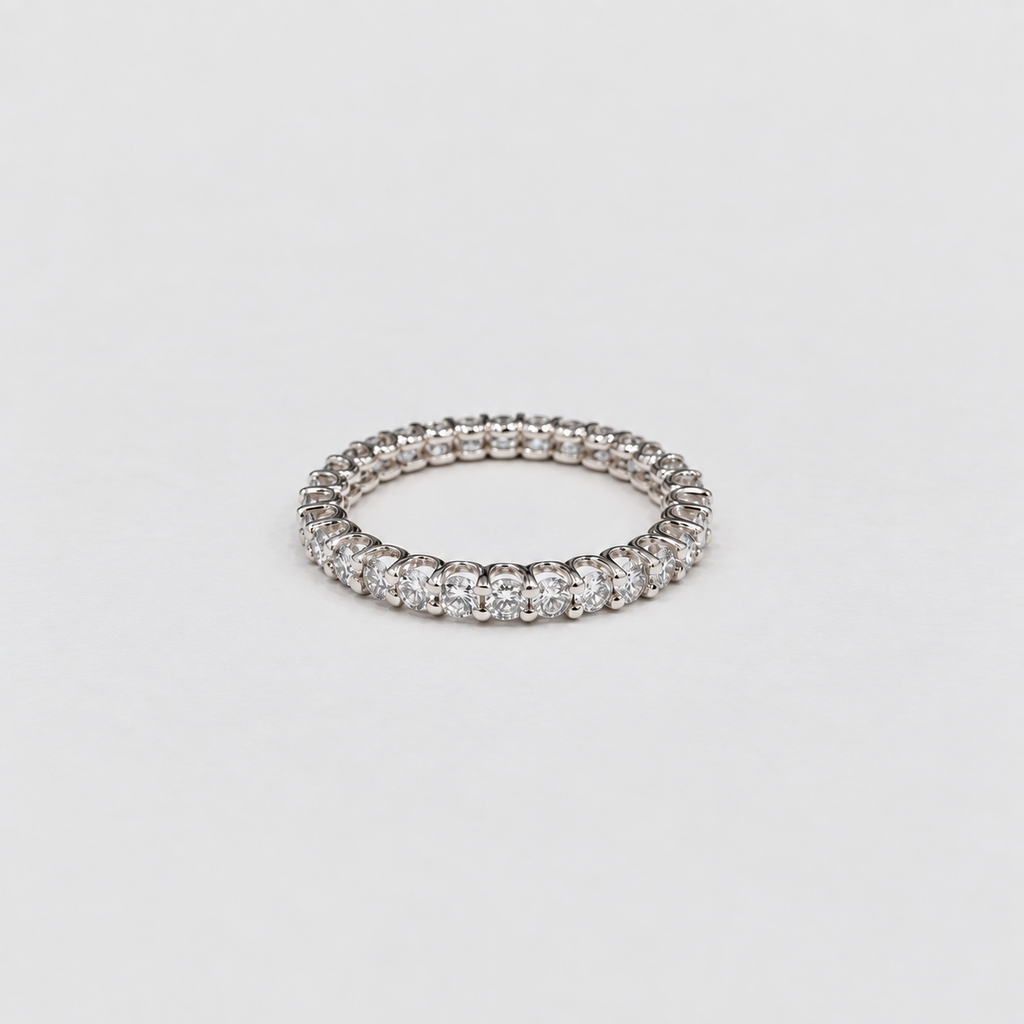 1.40 Ct. Lab Grown Diamond Round Eternity Band Ring (EF/VVS-VS)