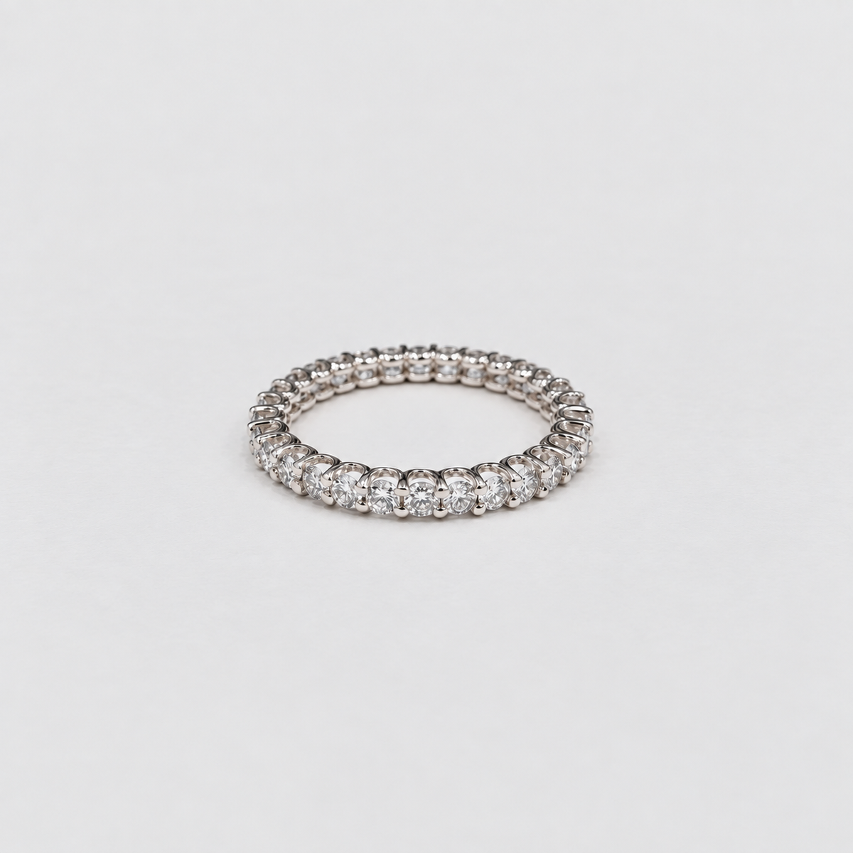 1.40 Ct. Lab Grown Diamond Round Eternity Band Ring (EF/VVS-VS)