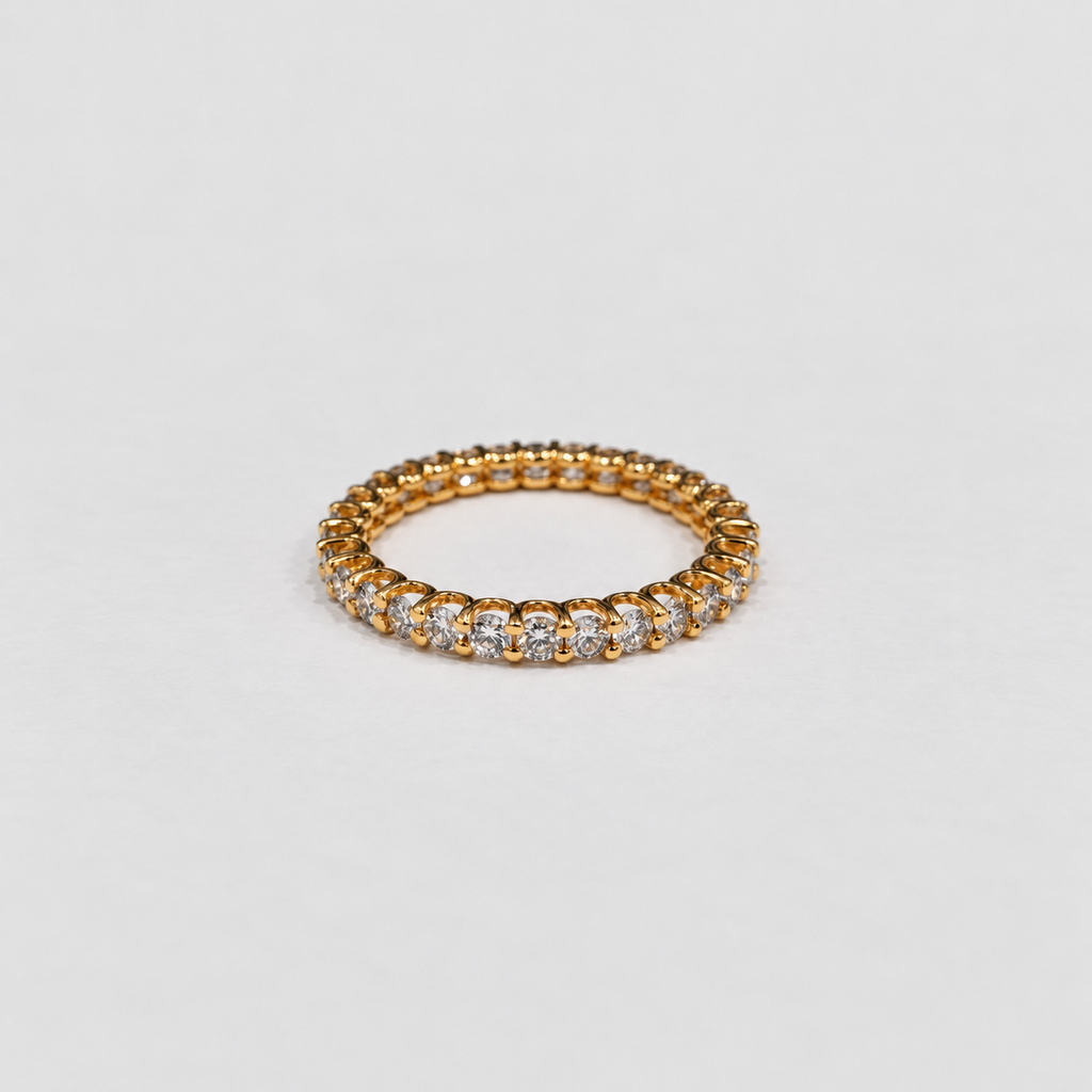 1.40 Ct. Lab Grown Diamond Round Eternity Band Ring (EF/VVS-VS)