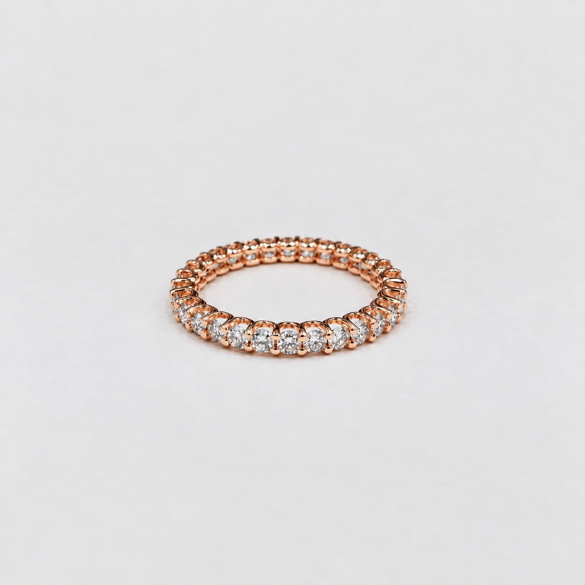 1.40 Ct. Lab Grown Diamond Round Eternity Band Ring (EF/VVS-VS)