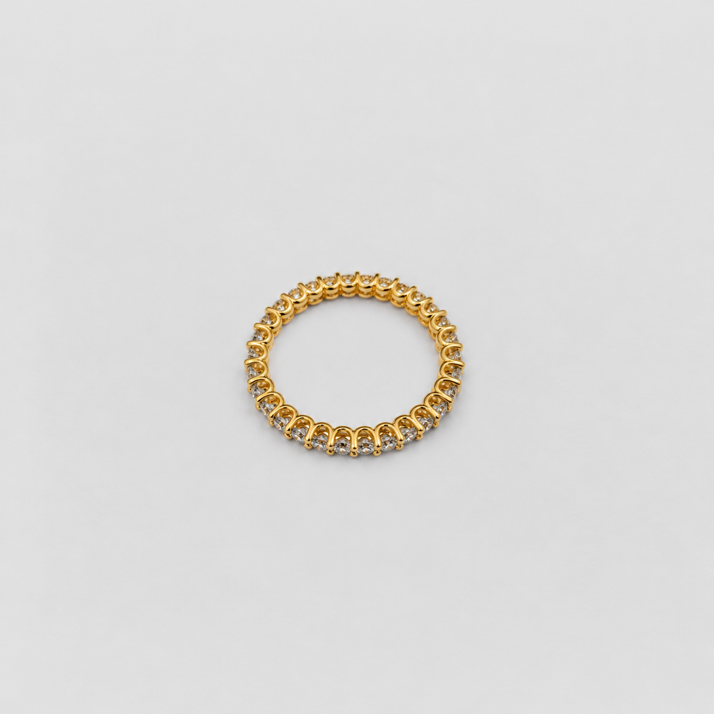 1.40 Ct. Lab Grown Diamond Round Eternity Band Ring (EF/VVS-VS)