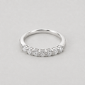 Lab-Grown Diamond Half Eternity Band Oval Ring 0.30 Ct. (VS-EF)