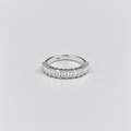 1.75 Ct. Lab Grown Diamond Emerald Cut Half Eternity Band (EF/VVS-VS)