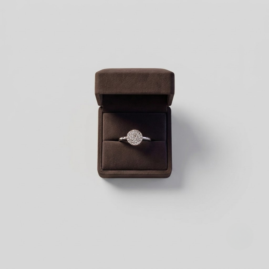 1.30 Ct. Lab-Grown Diamond Halo Ring Round Cut (VS-EF)