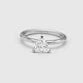 1 Ct. Lab Grown Diamond Trillion Cut Solitaire Ring (VS- EF)