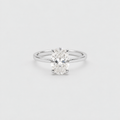 3 Ct. Lab Grown Diamond Oval Cut Solitaire Ring (VS- EF)