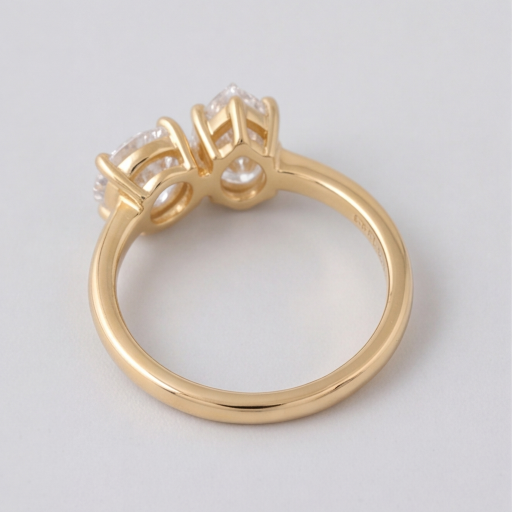 3 Ct. Lab-Grown Diamond Toi et Moi Pear & Round Cut (VS-EF)