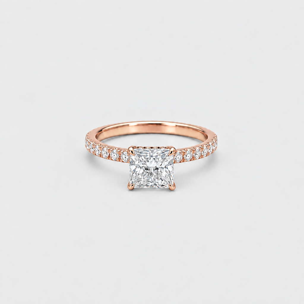 2 Ct. Princess Cut Lab-Grown Diamond Engagement Ring (VS-EF)