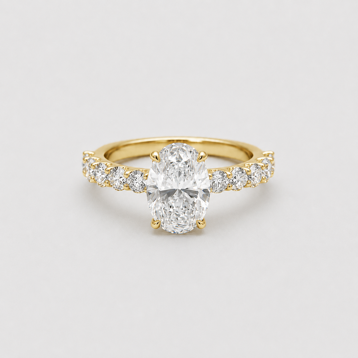 1 Ct. Lab-Grown Diamond Oval Cut Engagement Ring (VS- EF)