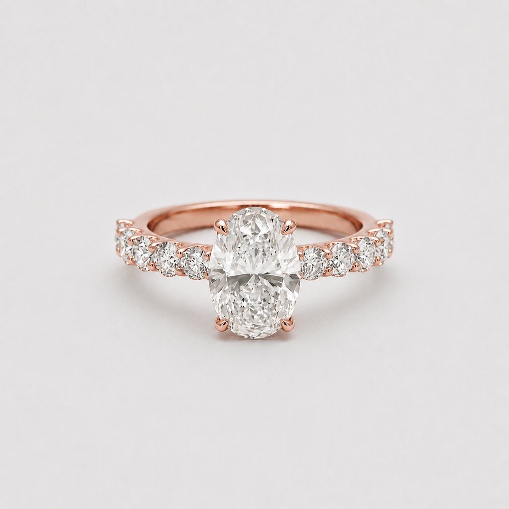 1 Ct. Lab-Grown Diamond Oval Cut Engagement Ring (VS- EF)