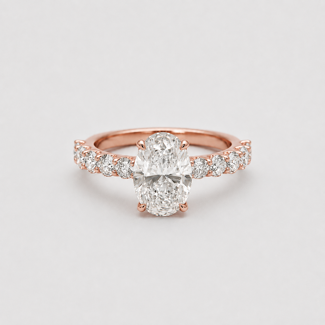 1 Ct. Lab-Grown Diamond Oval Cut Engagement Ring (VS- EF)