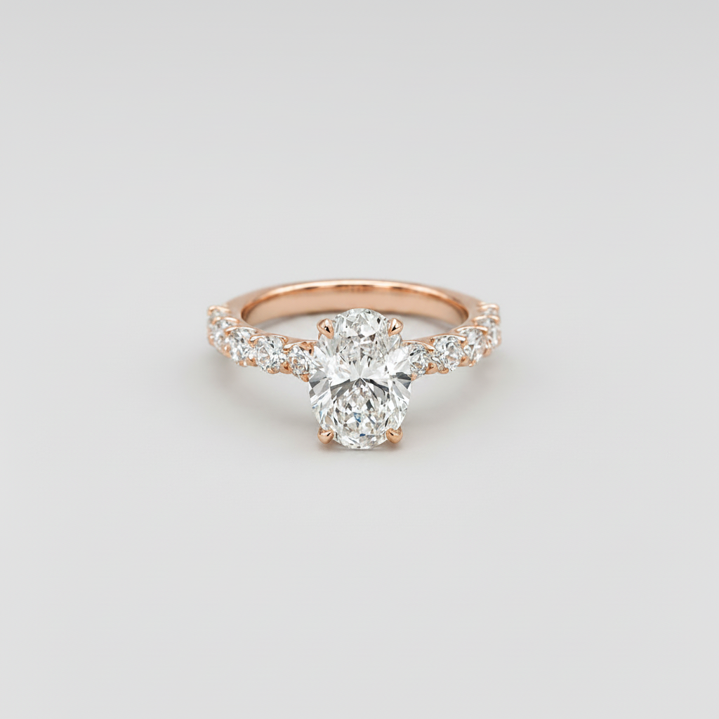 1 Ct. Lab-Grown Diamond Oval Cut Engagement Ring (VS- EF)