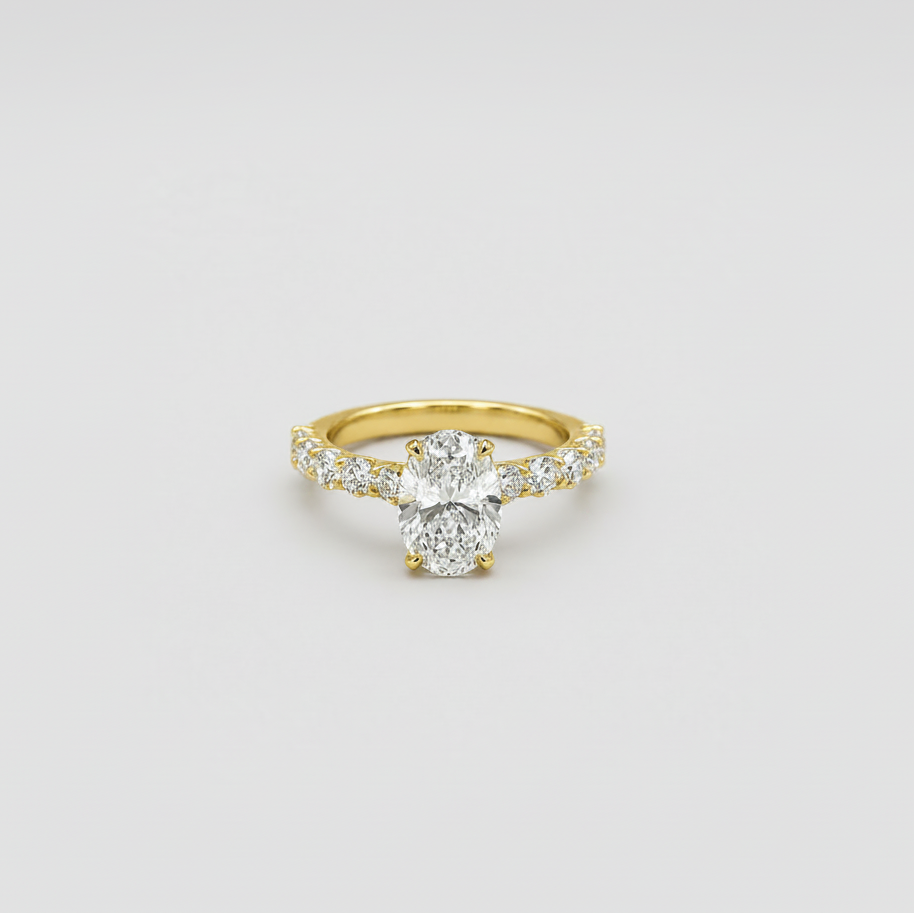 1 Ct. Lab-Grown Diamond Oval Cut Engagement Ring (VS- EF)