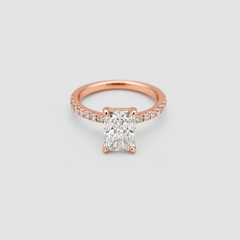 1 Ct. Radiant Cut Lab-Grown Diamond Engagement Ring (VS- EF)