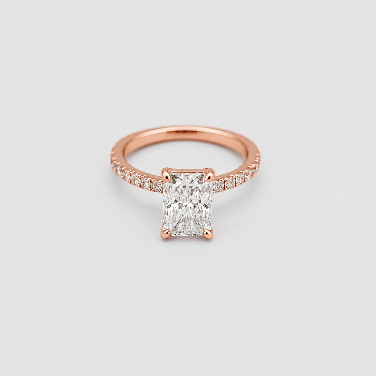 1 Ct. Radiant Cut Lab-Grown Diamond Engagement Ring (VS- EF)