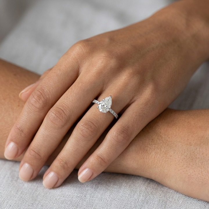 1 Ct. Two Tone Lab-Grown Diamond Engagement Ring (VS- EF)
