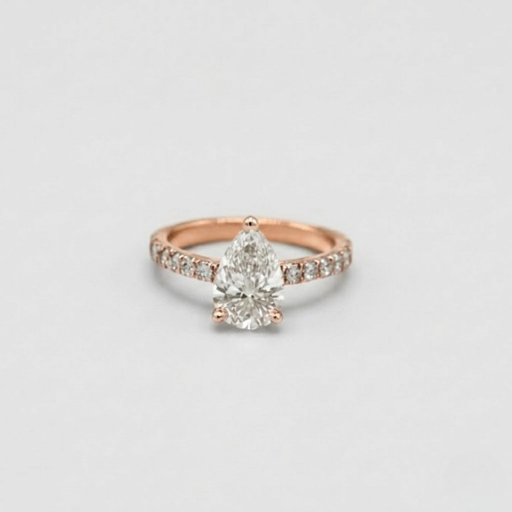 1 Ct. Two Tone Lab-Grown Diamond Engagement Ring (VS- EF)