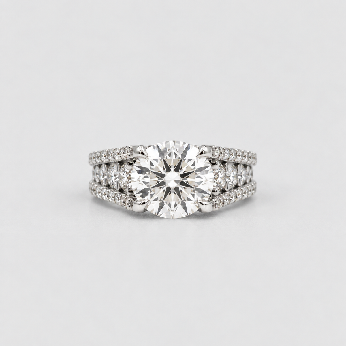 2 Ct. Round Lab-Grown Diamond Engagement Ring (VS- EF)