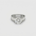 2.00tcw (VS- EF) Round Lab-Grown Diamond Channel Set Engagement Ring in Gold