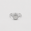 1 Ct. Double Halo Lab Grown Diamond Engagement Ring (VS- EF)