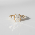 2 Ct. Lab-Grown Diamond Three Stone Radiant Cut Ring (VS-EF)