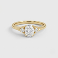1.2 Ct. Lab-Grown Diamond Three Stone Diamond Oval Cut Ring (VS-EF)