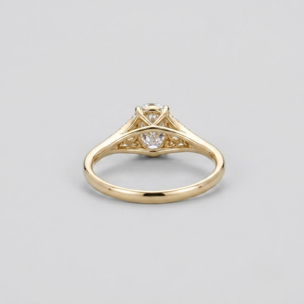 1.2 Ct. Lab-Grown Diamond Three Stone Diamond Oval Cut Ring (VS-EF)