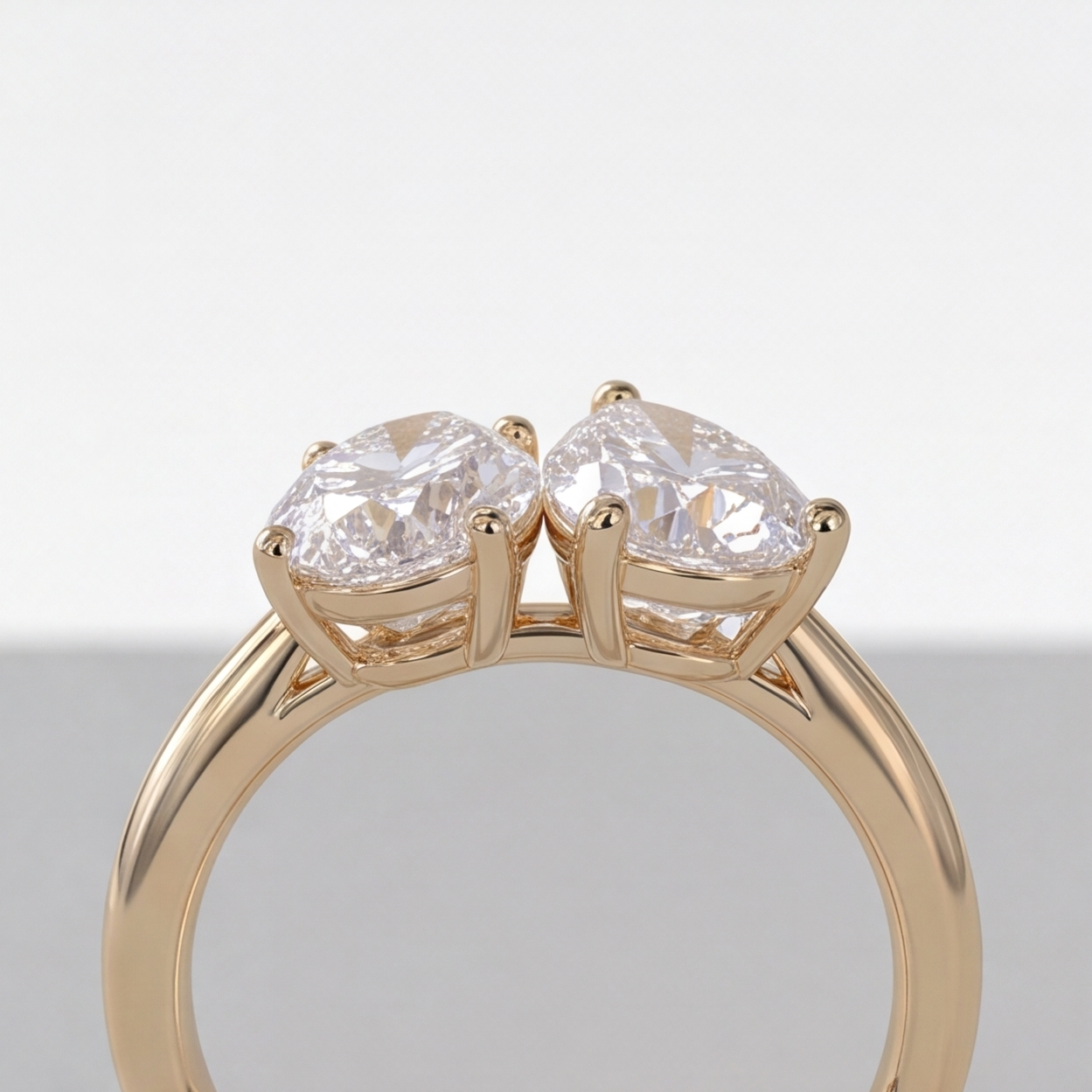 4 Ct. Lab-Grown Diamond Toi et Moi Oval & Pear Cut Ring (VS-EF)