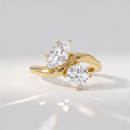 3.5 Ct. Lab-Grown Diamond Toi et Moi Marquise & Round Cut Ring (VS-EF)