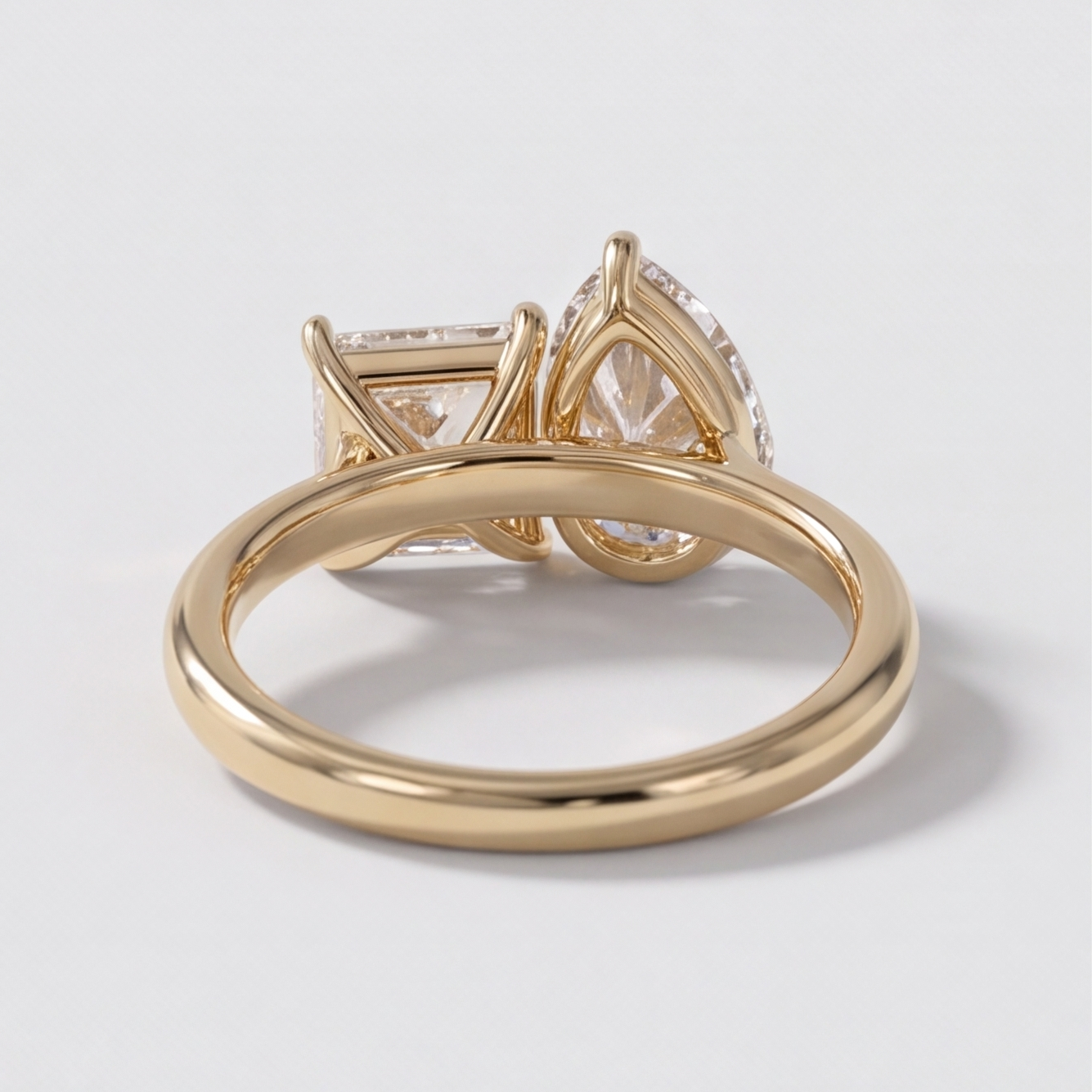 3 Ct. Lab-Grown Diamond Toi et Moi Princess & Pear Cut Ring (VS-EF)