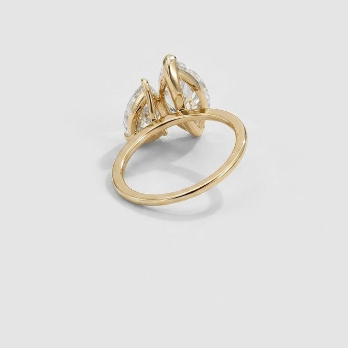 2 Ct. Lab-Grown Diamond Pear & Marquise Cut Toi et Moi Ring (VS-EF)