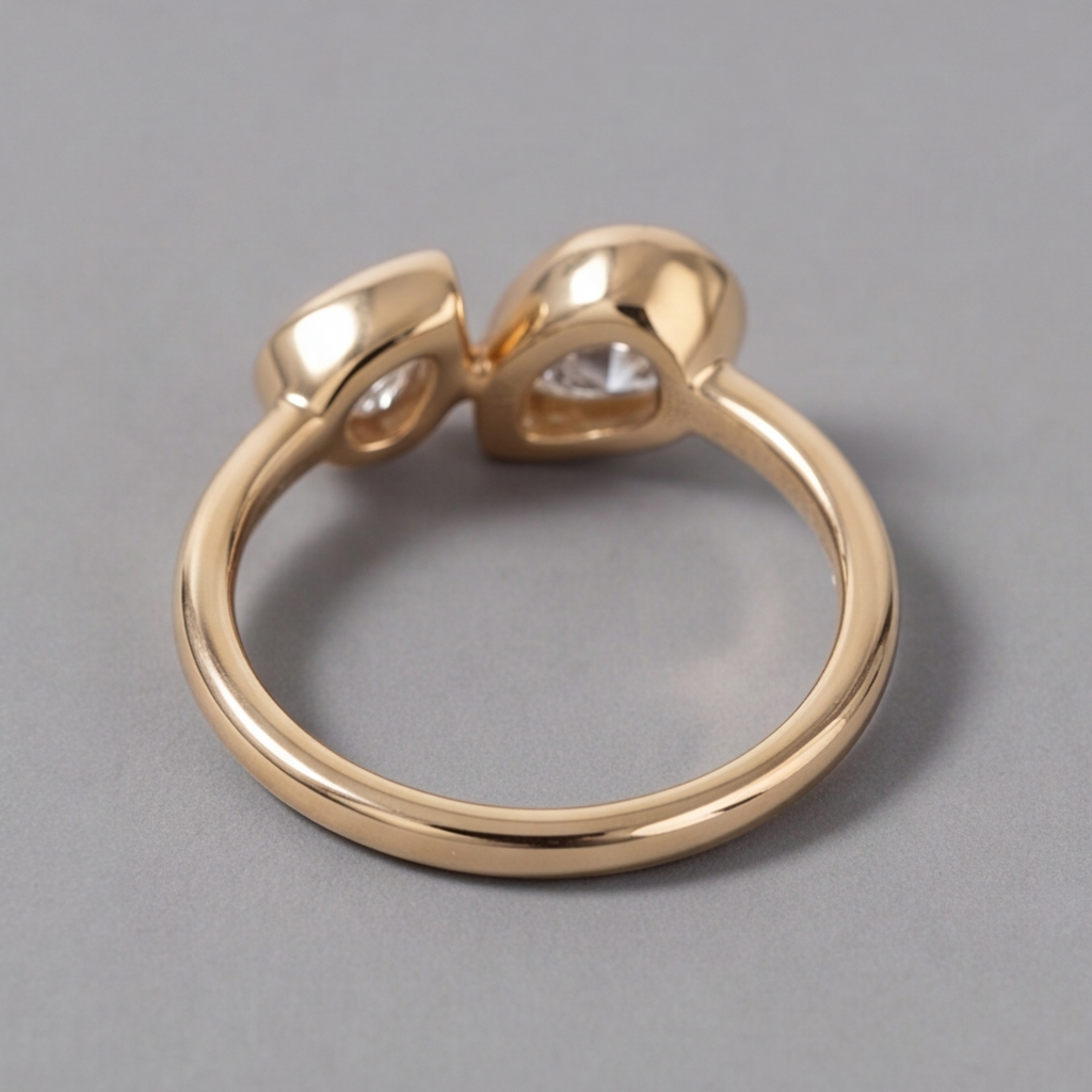 1.5 Ct. Lab-Grown Diamond Toi et Moi Pear & Pear Cut Ring (VS-EF)