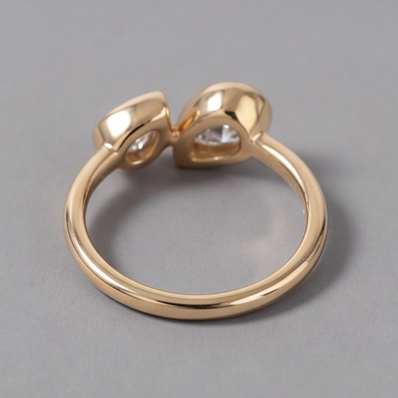 1.5 Ct. Lab-Grown Diamond Toi et Moi Pear & Pear Cut Ring (VS-EF)