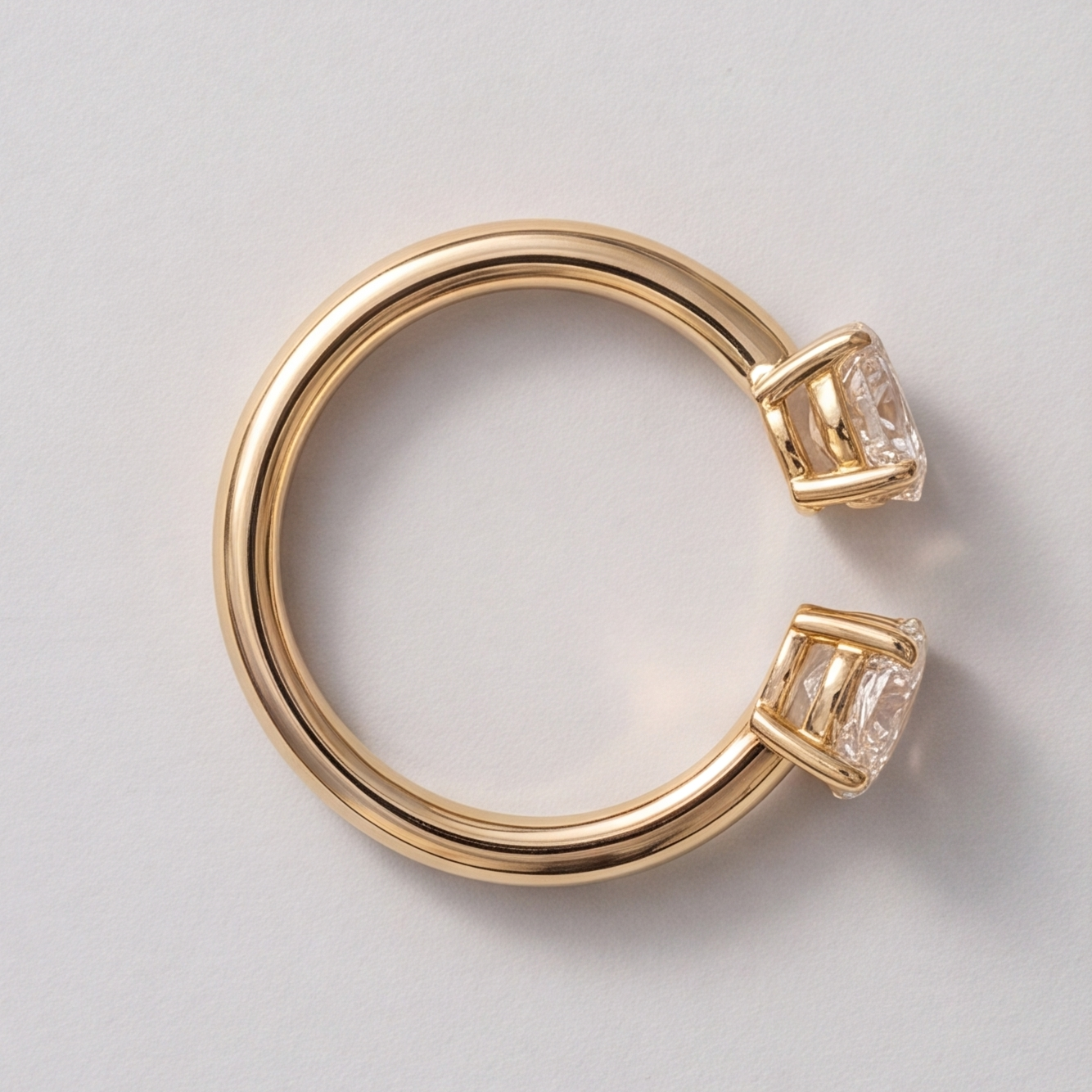 3 Ct. Lab-Grown Diamond Toi et Moi Pear & Oval Cut Ring (VS-EF)