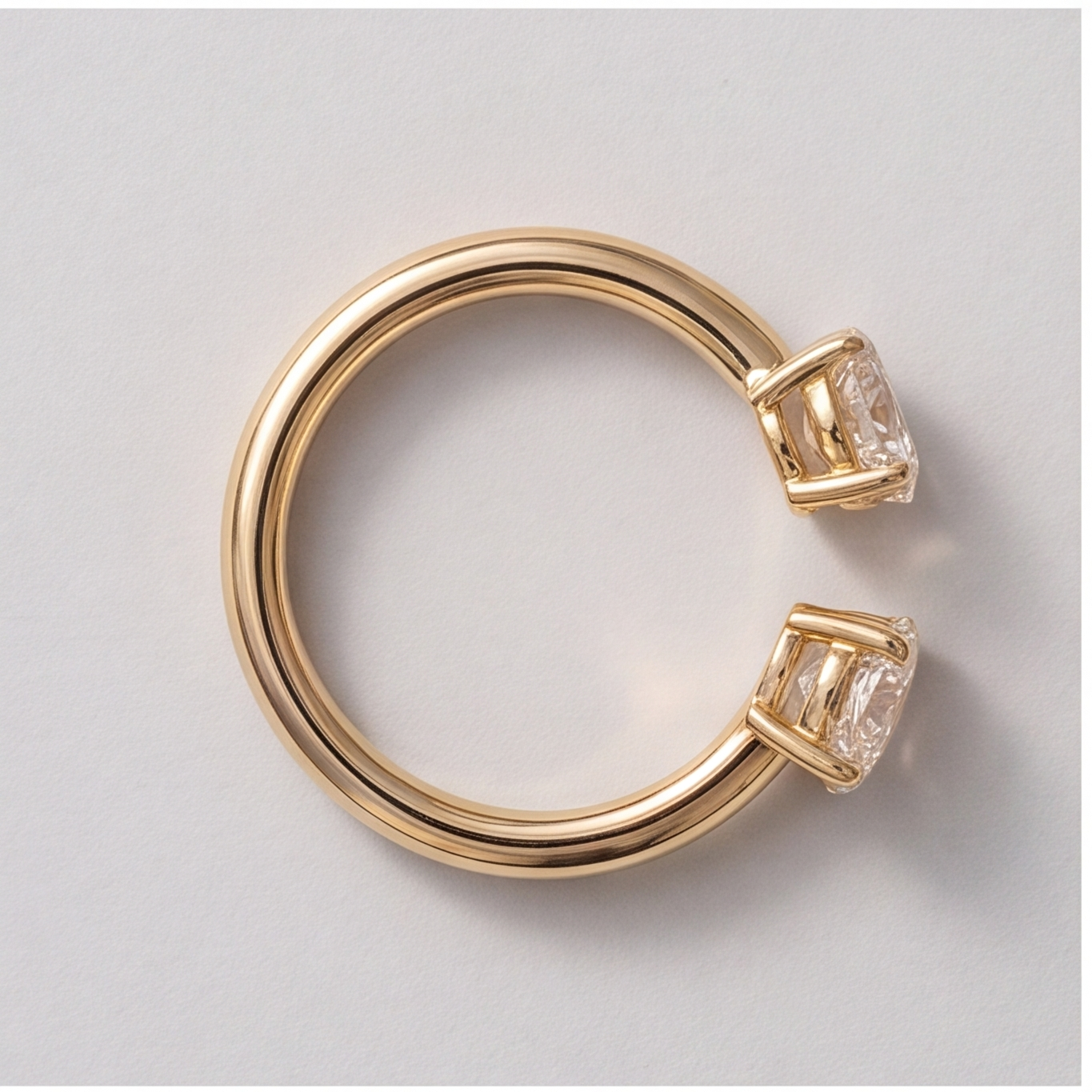 3 Ct. Lab-Grown Diamond Toi et Moi Pear & Oval Cut Ring (VS-EF)