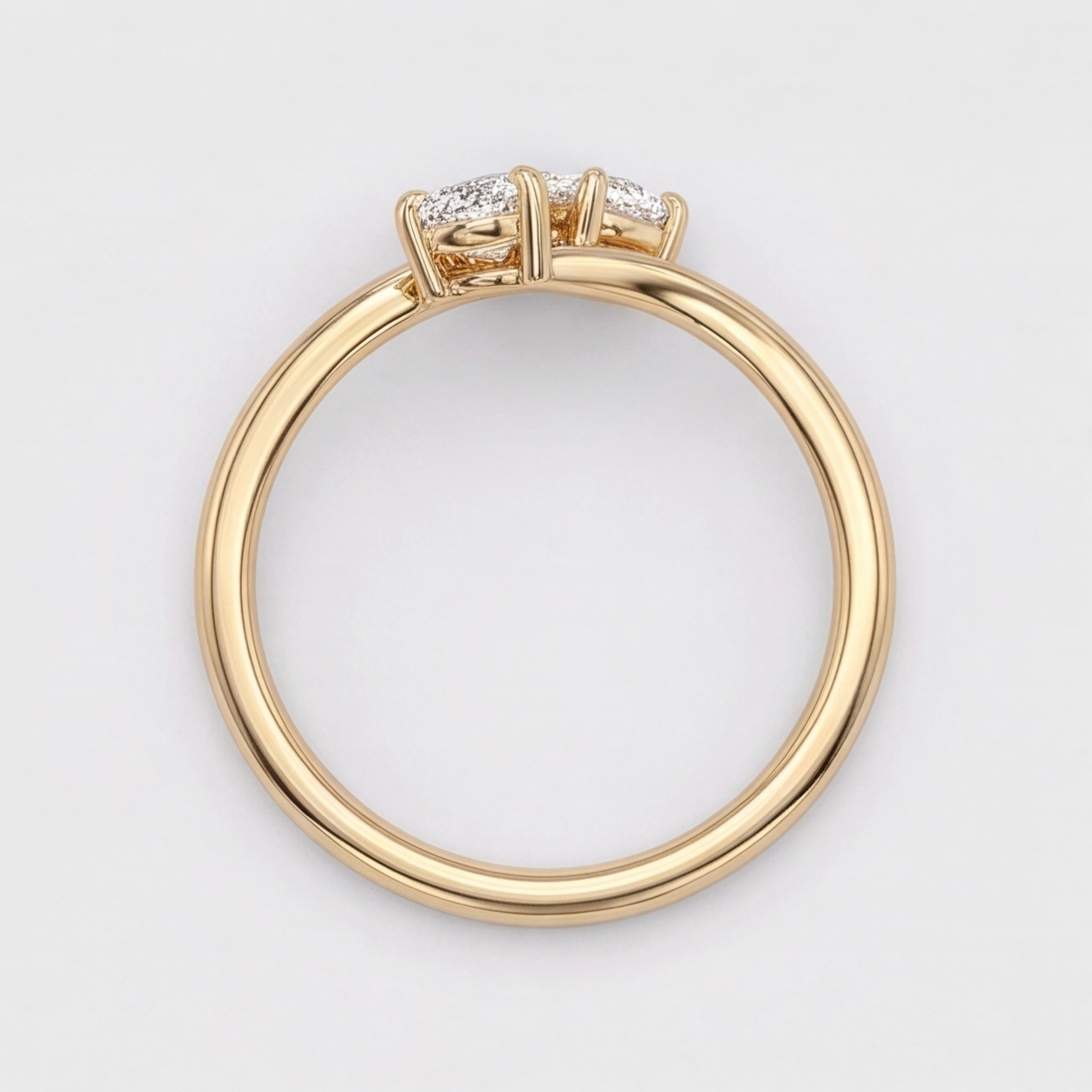 4 Ct. Lab-Grown Diamond Toi et Moi Pear & Pear Cut Ring (VS-EF)