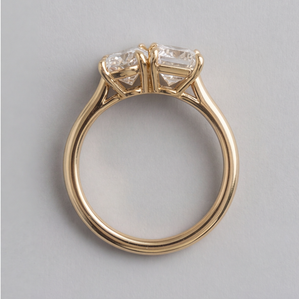 2 Ct. Lab-Grown Diamond Toi et Moi Pear & Radiant Cut (VS-EF)
