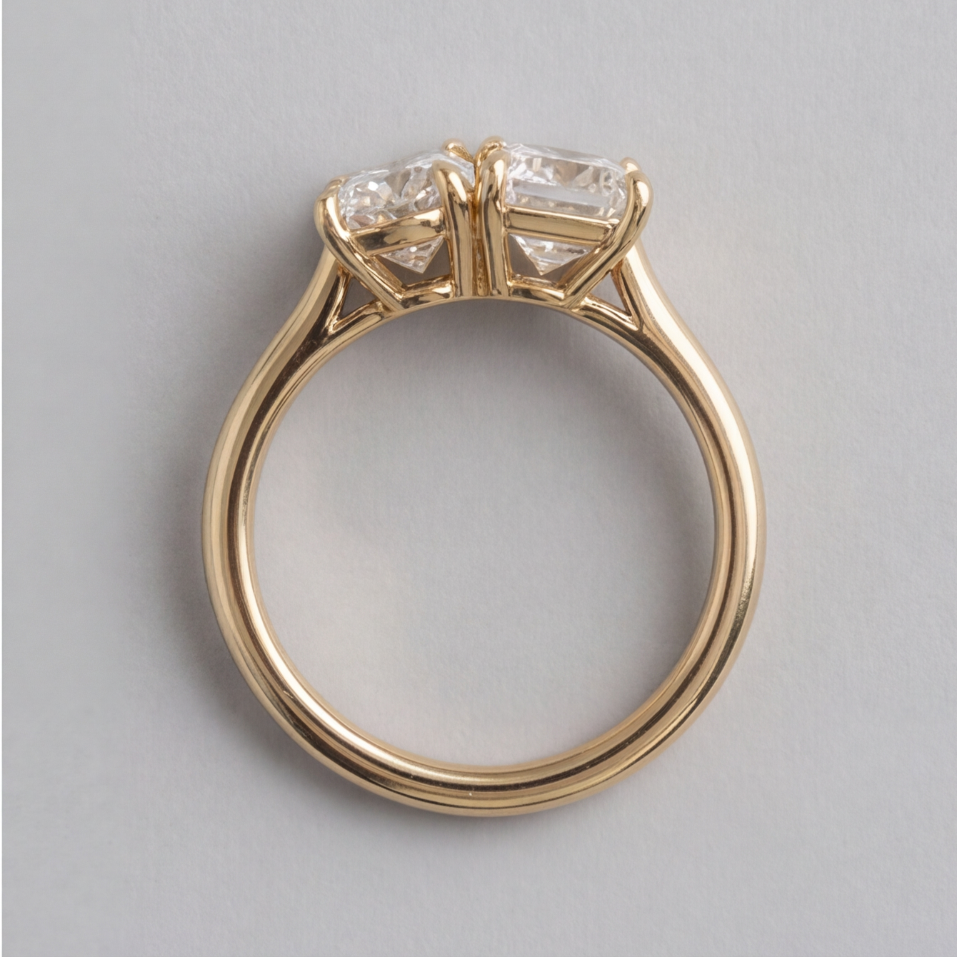 2 Ct. Lab-Grown Diamond Toi et Moi Pear & Radiant Cut (VS-EF)