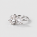 3 Ct. Lab-Grown Diamond Toi et Moi Princess & Pear Cut Ring (VS-EF)