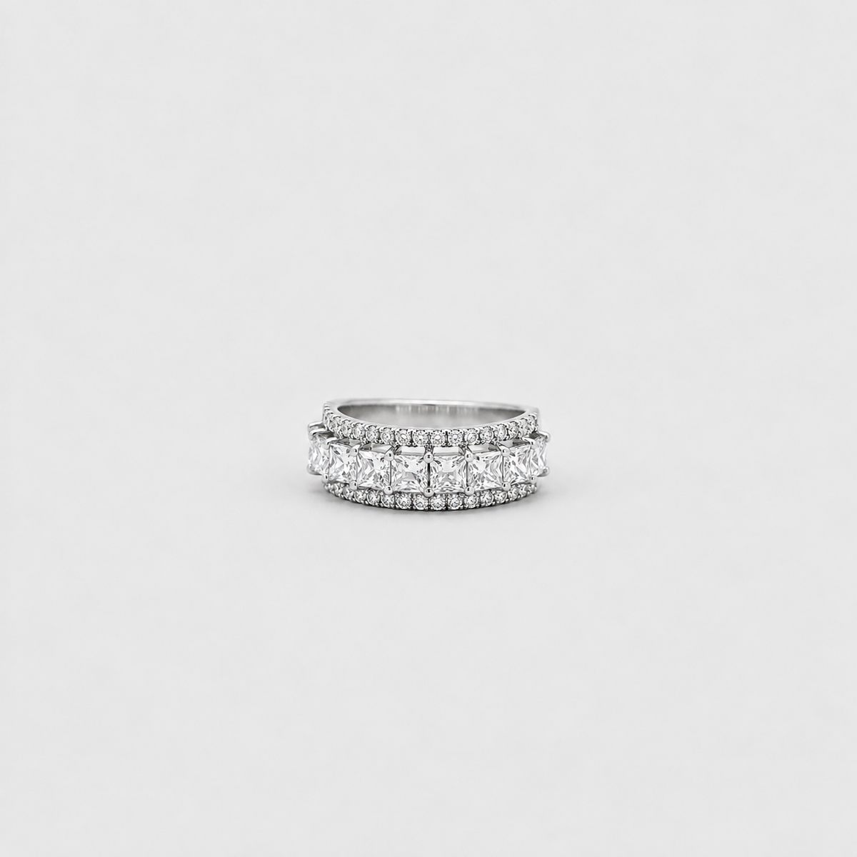 2 Ct. Multi Cut Lab-Grown Diamond Eternity Band (EF/VVS-VS)
