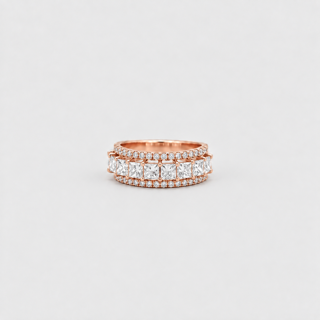2 Ct. Multi Cut Lab-Grown Diamond Eternity Band (EF/VVS-VS)