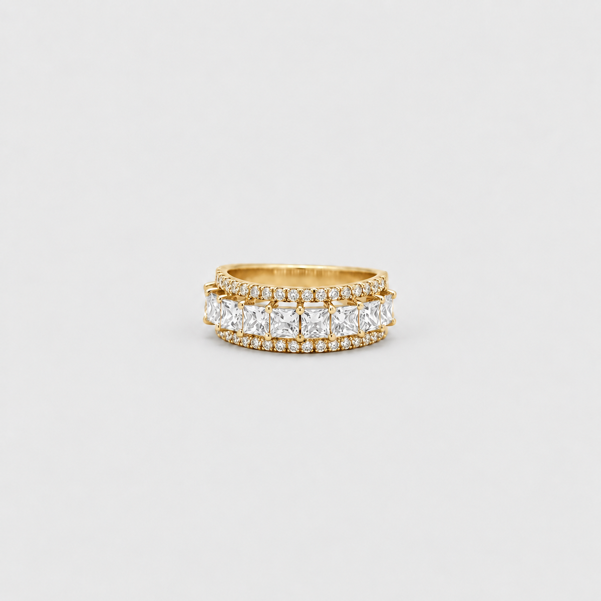 2 Ct. Multi Cut Lab-Grown Diamond Eternity Band (EF/VVS-VS)